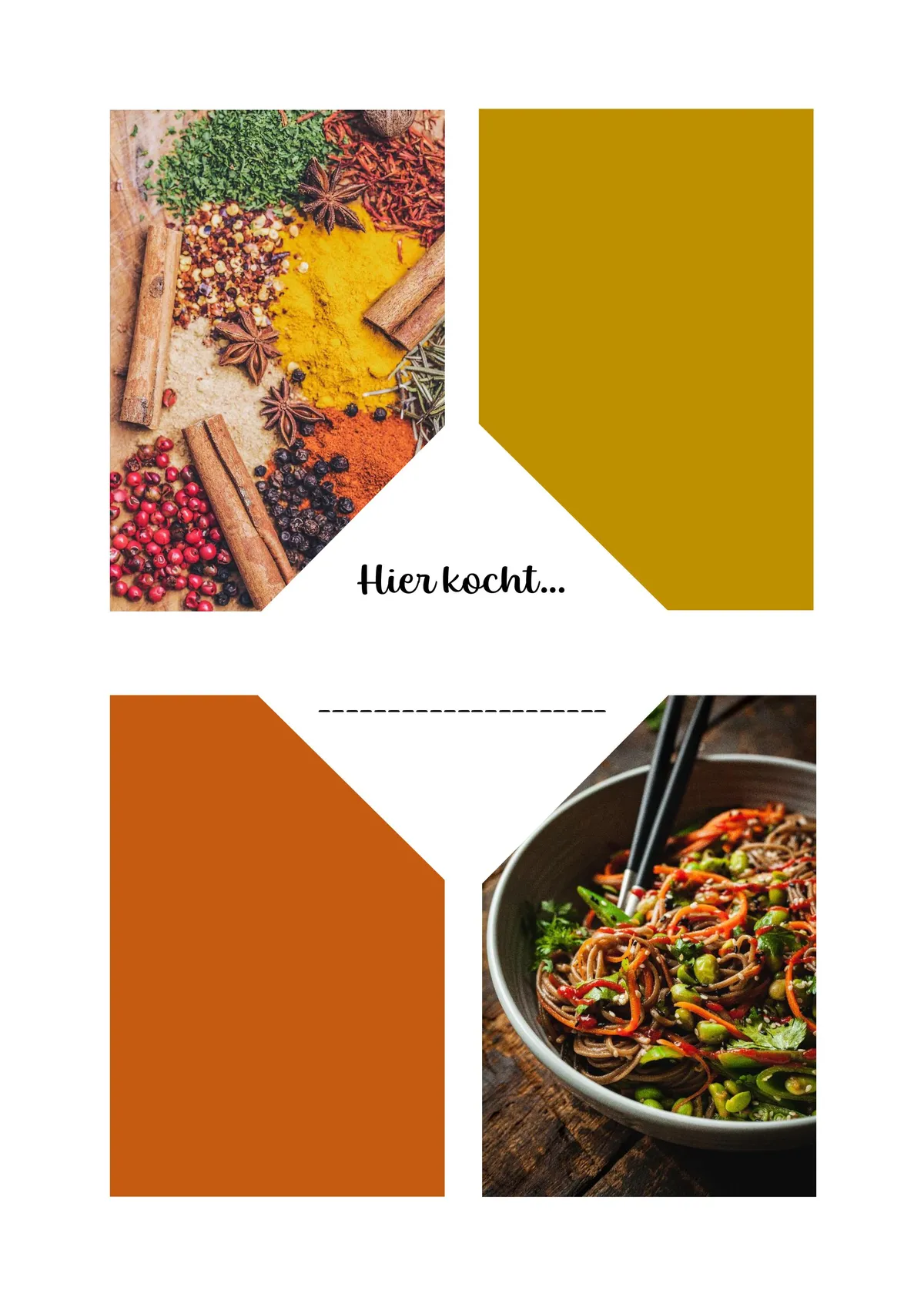 Kochbuch-Template 2 auswählen 